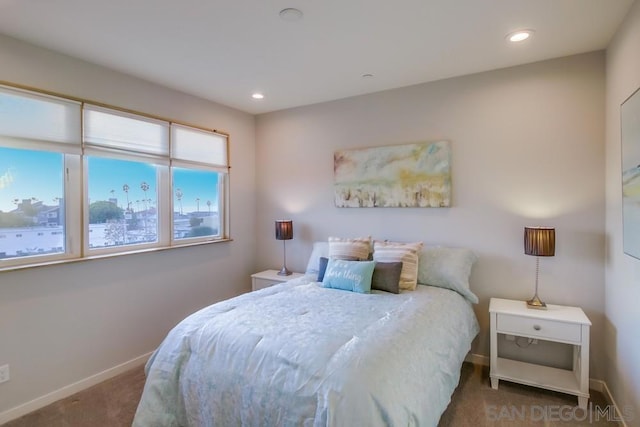 bedroom featuring carpet flooring