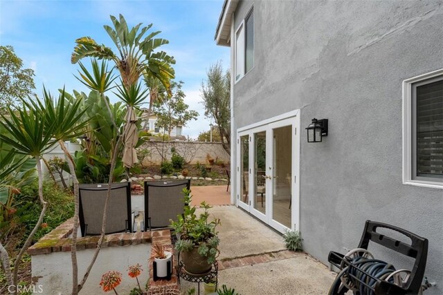 view of patio / terrace with french doors