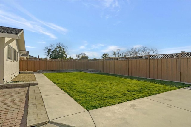 view of yard featuring a patio