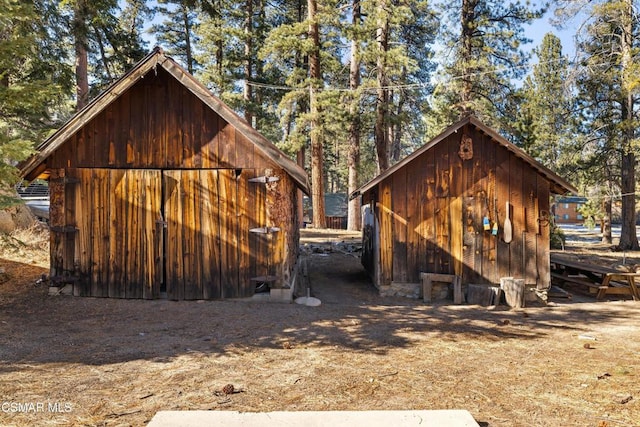 view of outbuilding