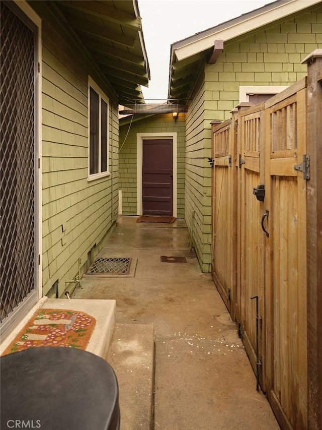 view of home's exterior featuring a patio