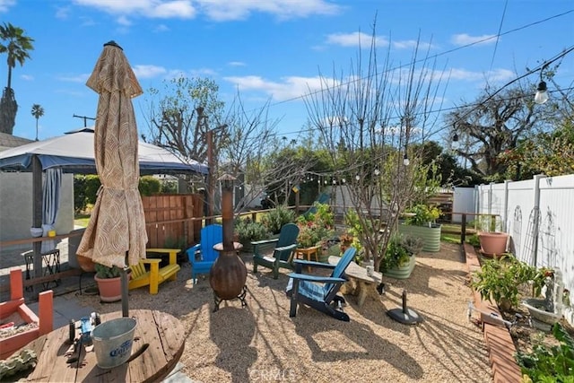 view of jungle gym featuring a gazebo