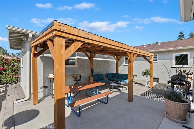 view of patio / terrace featuring outdoor lounge area