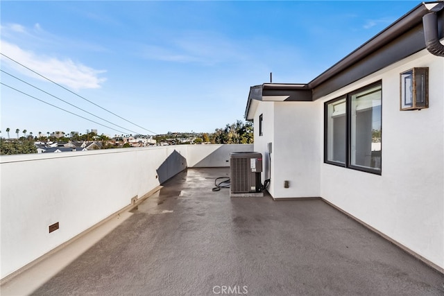 exterior space with central AC unit