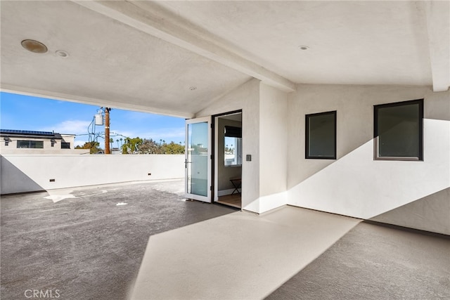 view of patio / terrace with fence