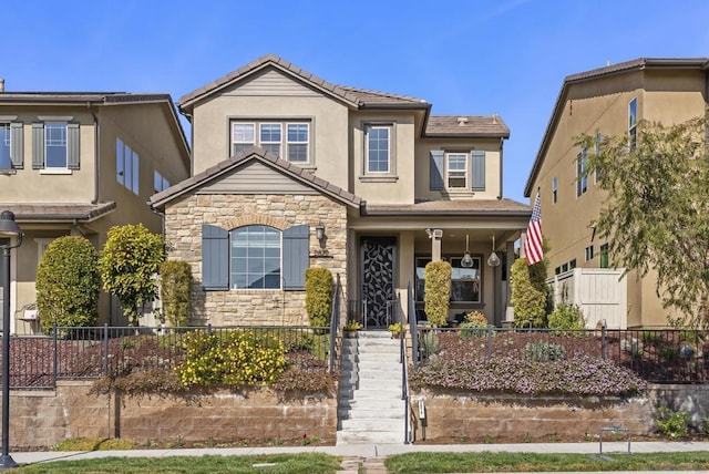 view of front of home featuring a porch