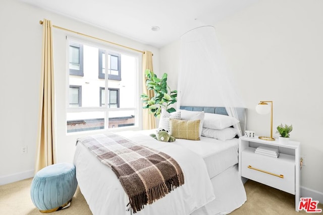 bedroom with carpet flooring