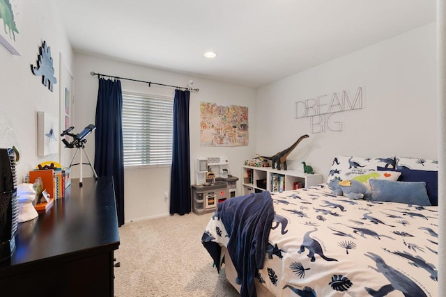 bedroom featuring carpet flooring