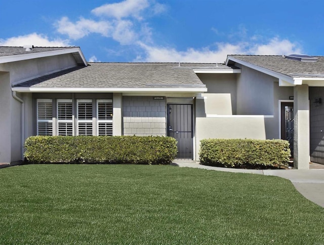 exterior space featuring a yard