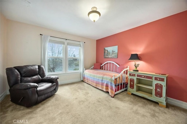 bedroom featuring carpet floors