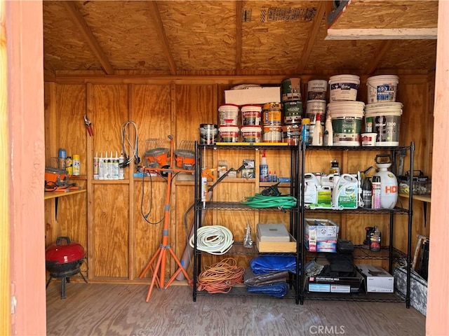 view of storage room