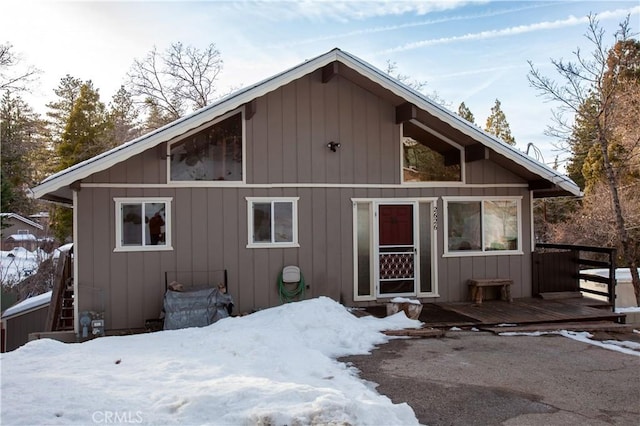 exterior space featuring a deck