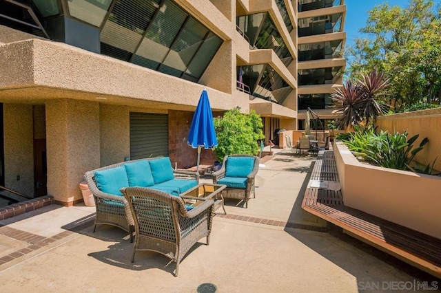 view of patio / terrace with outdoor lounge area