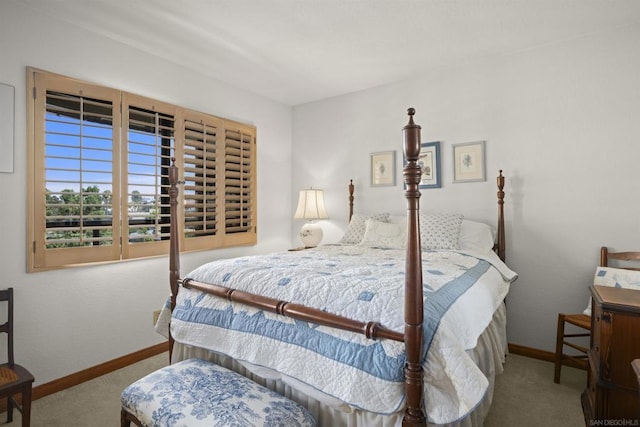 bedroom with carpet floors