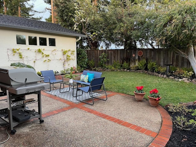 view of patio / terrace with grilling area