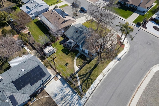 bird's eye view featuring a residential view