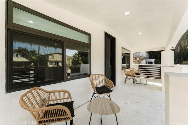 view of patio / terrace with a porch