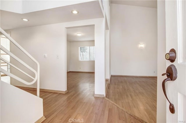 interior space featuring light hardwood / wood-style flooring