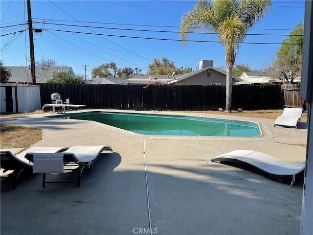 view of pool with a patio