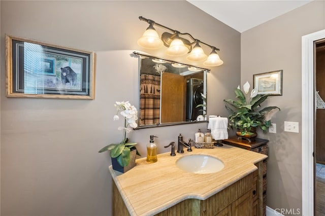 bathroom with vanity