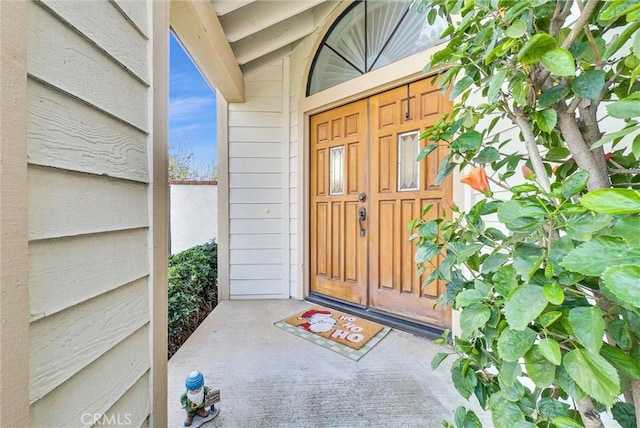 view of entrance to property