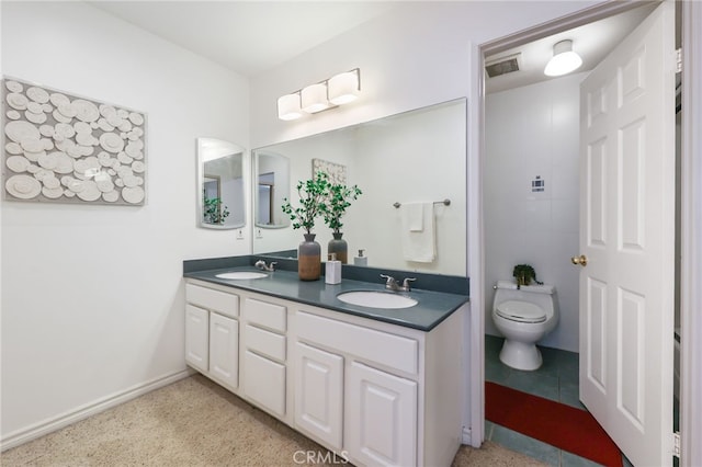 509 N Sierra Vista St Unit B, Monterey Park, CA 91755 - full bathroom featuring double vanity and toilet