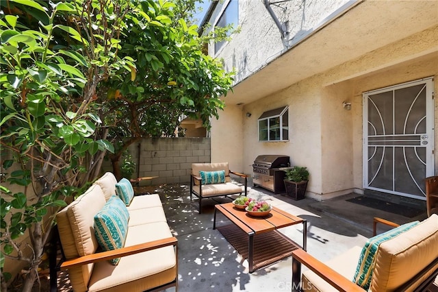 509 N Sierra Vista St Unit B, Monterey Park, CA 91755 - view of patio featuring an outdoor living space and area for grilling