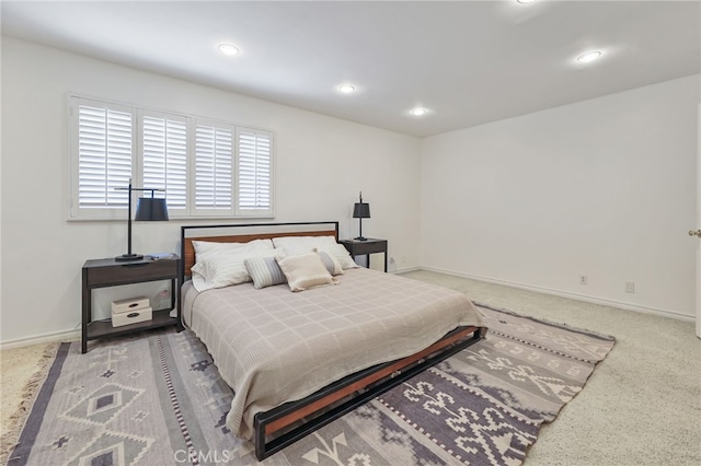 509 N Sierra Vista St Unit B, Monterey Park, CA 91755 - bedroom with recessed lighting, baseboards, and carpet floors