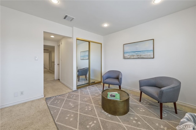 509 N Sierra Vista St Unit B, Monterey Park, CA 91755 - sitting room with carpet, recessed lighting, and baseboards
