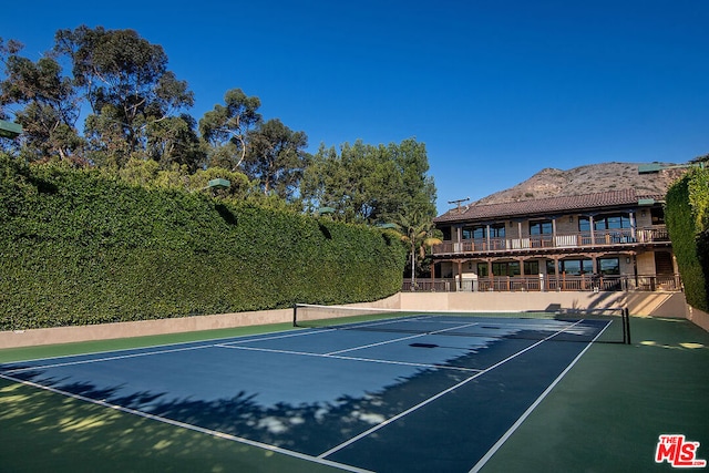 view of tennis court