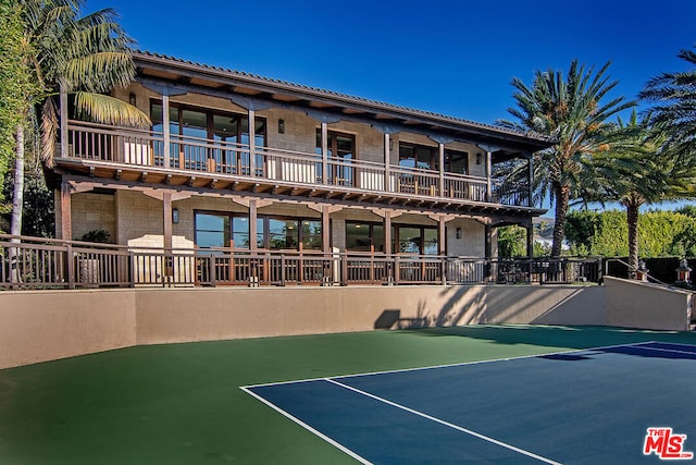 view of sport court