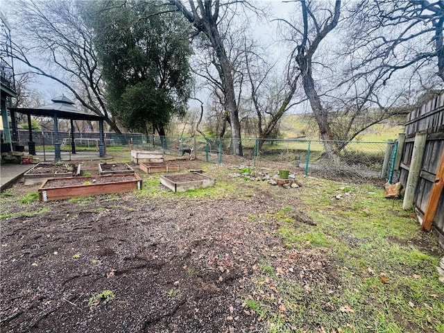 view of yard featuring a gazebo