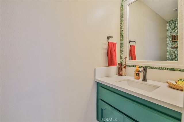 bathroom with vanity