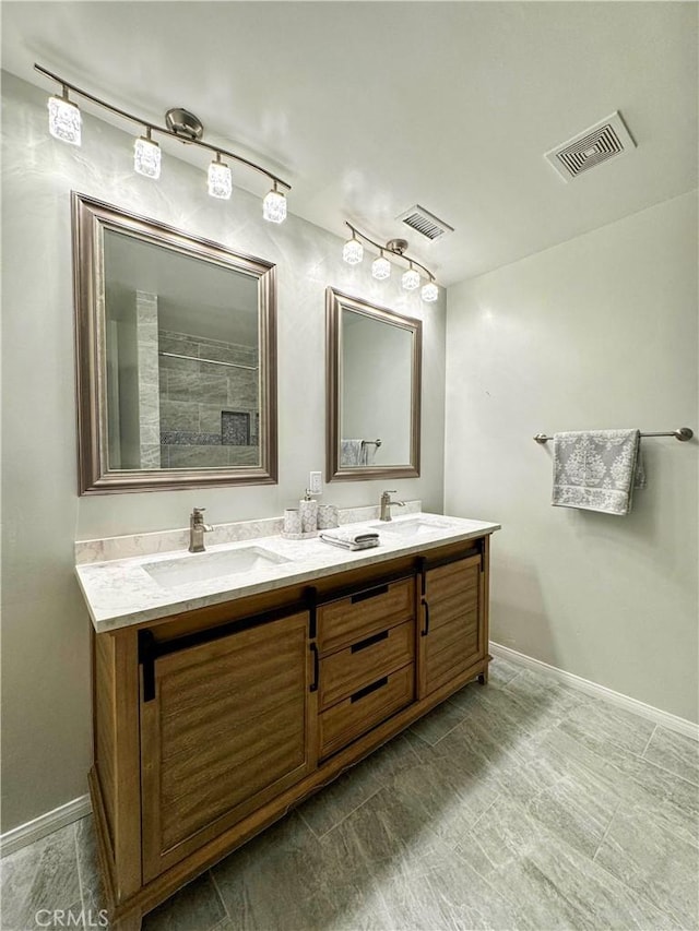 bathroom with vanity