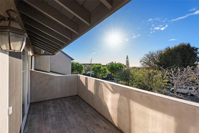 view of balcony