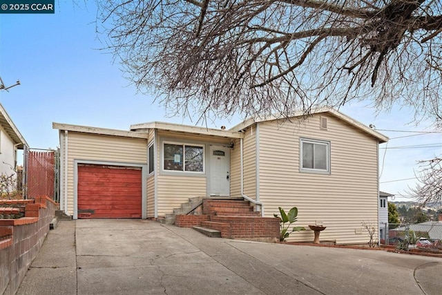 view of front of home featuring a garage