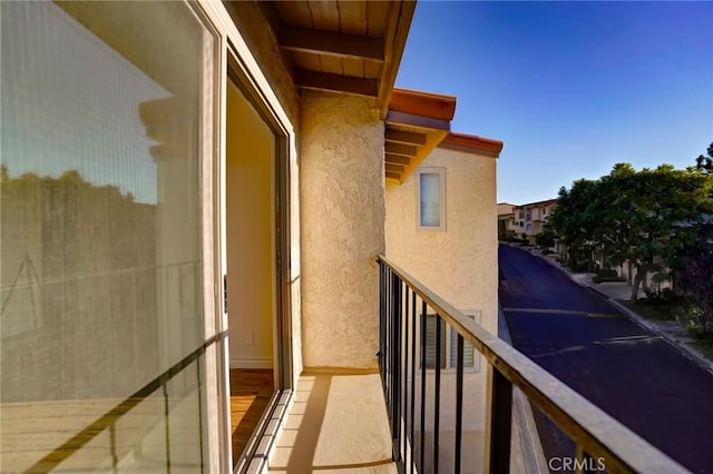 view of balcony