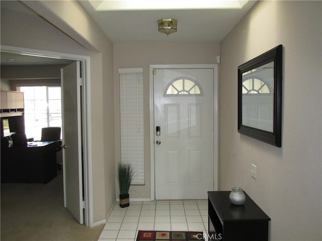 view of tiled entryway