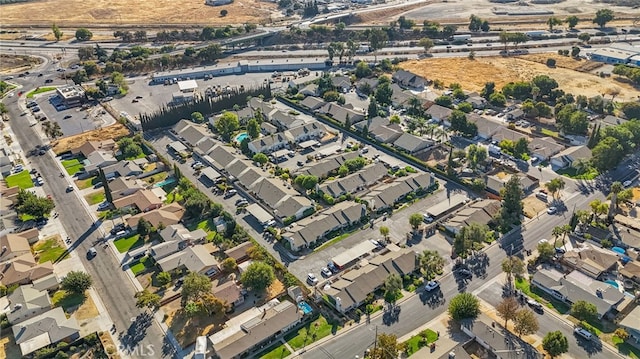 aerial view featuring a residential view