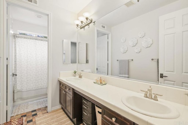 bathroom with vanity