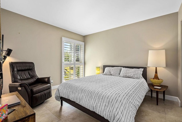 view of tiled bedroom