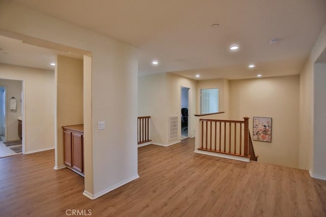 interior space featuring light hardwood / wood-style floors