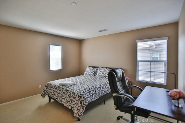 bedroom with carpet flooring