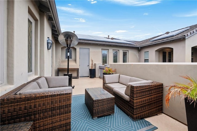 view of patio / terrace featuring outdoor lounge area