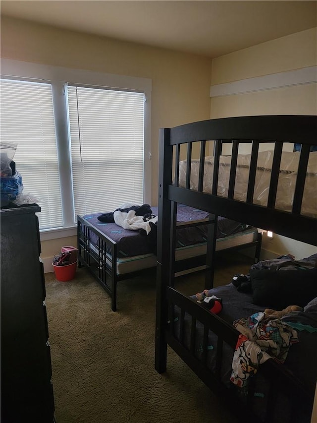 bedroom with carpet