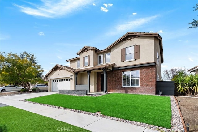 view of property with a front yard