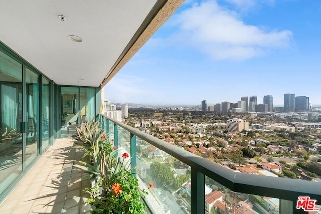 view of balcony