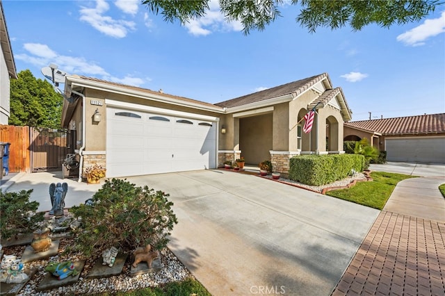 ranch-style house with a garage