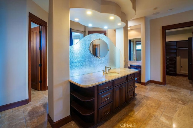 bathroom featuring vanity