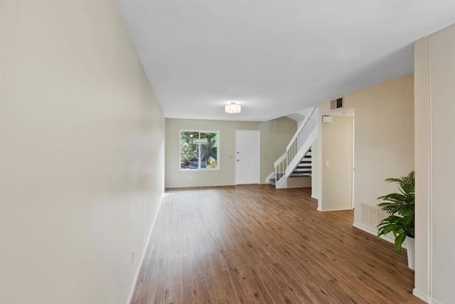 interior space featuring hardwood / wood-style floors